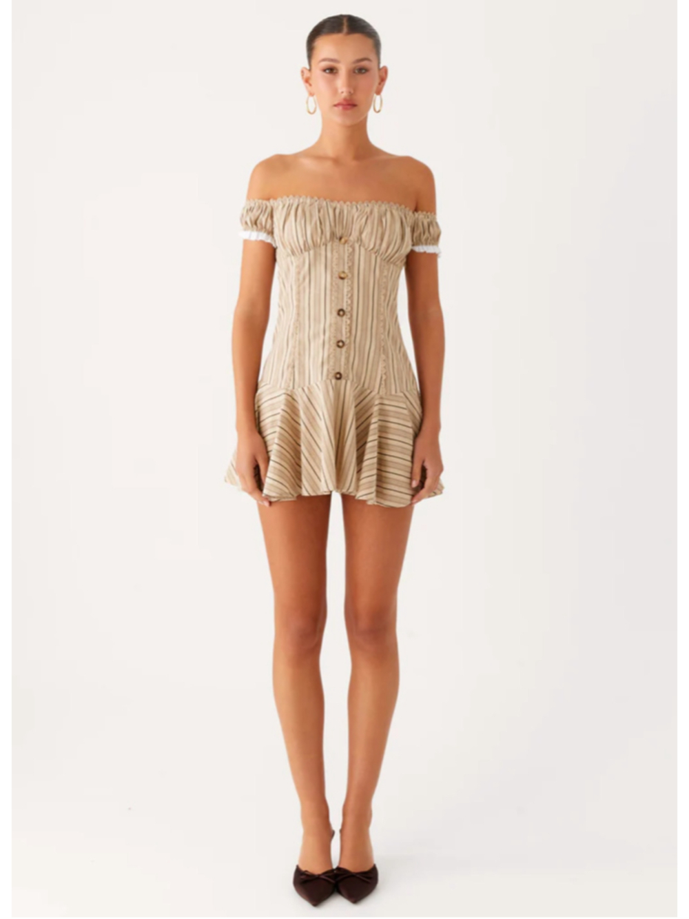 Peppermayo Jumana Off Shoulder Mini Dress size 4 NWT
